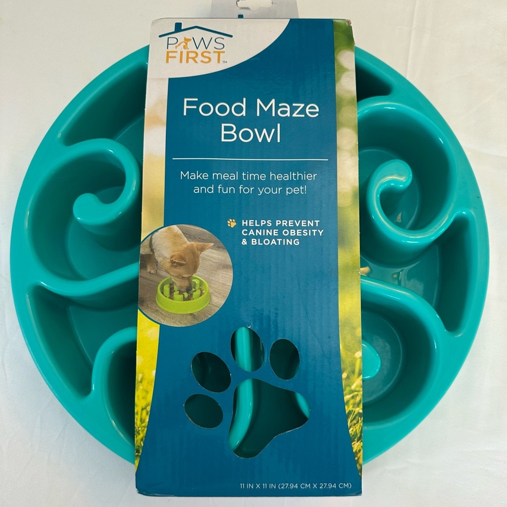 Paws First Food Maze Bowl